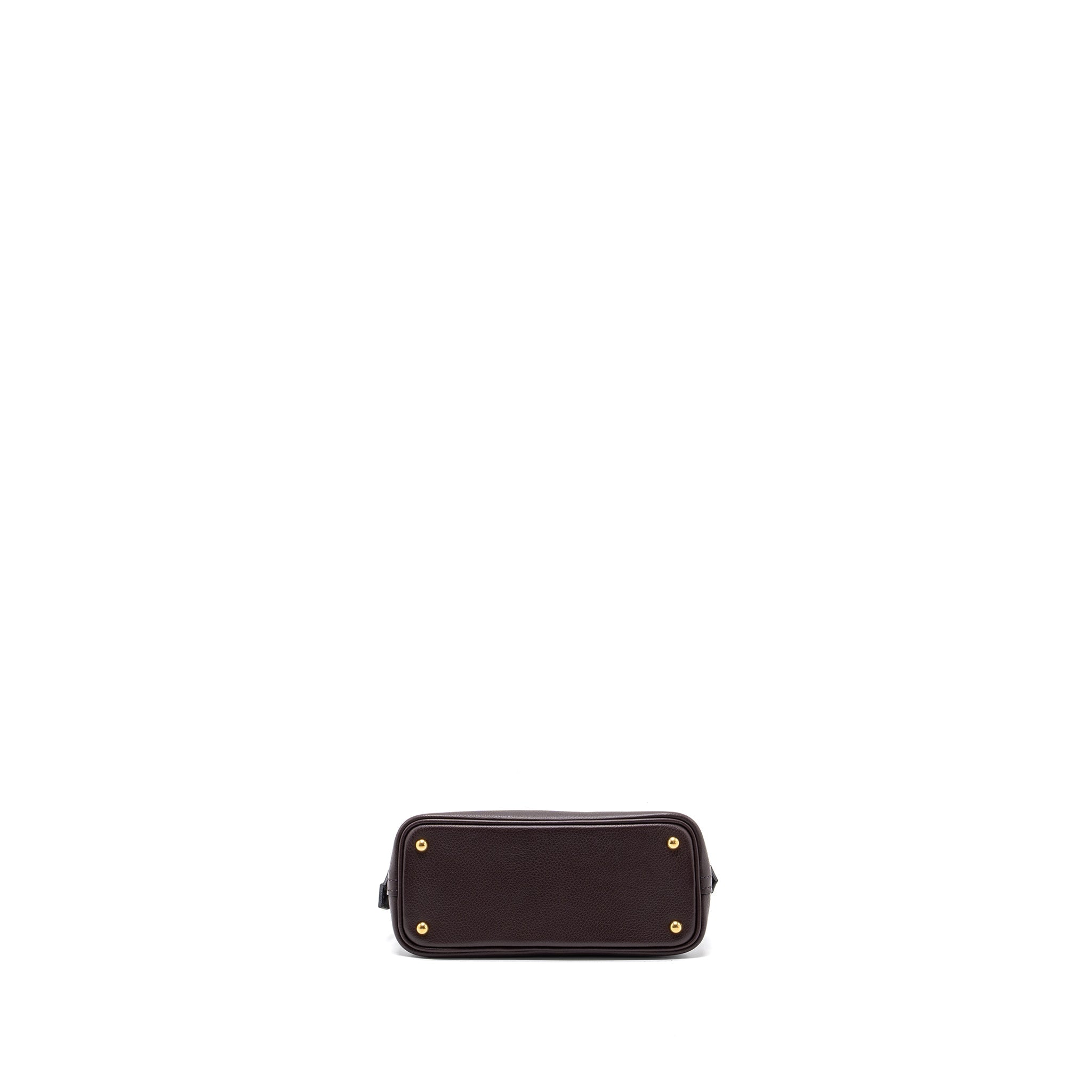 HERMES MINI BOLIDE EVERCOLOR ROUGE SELLIER / MAUVE SYLVESTRE GHW