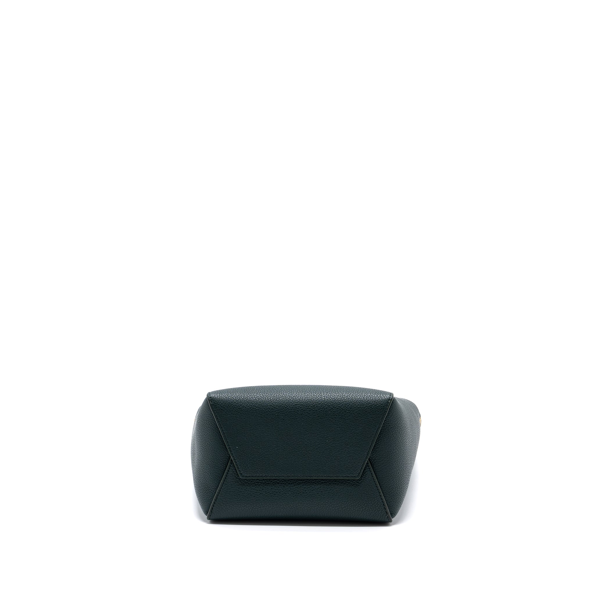 CELINE SANGLE BUCKET BAG CALFSKIN DARK GREEN GHW