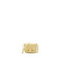 CELINE MINI CLAUDE SHINY CALFSKIN LIGHT YELLOW GHW