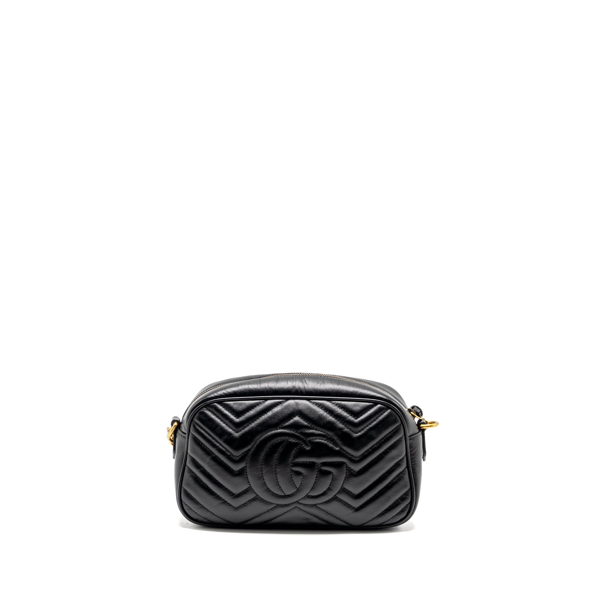 GUCCI MARMONT CAMERA BAG CALFSKIN BLACK GHW