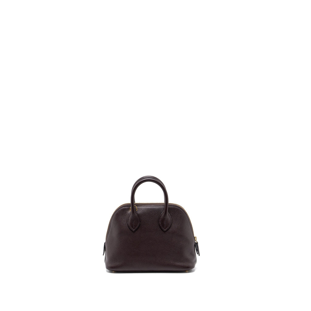 HERMES MINI BOLIDE EVERCOLOR ROUGE SELLIER / MAUVE SYLVESTRE GHW