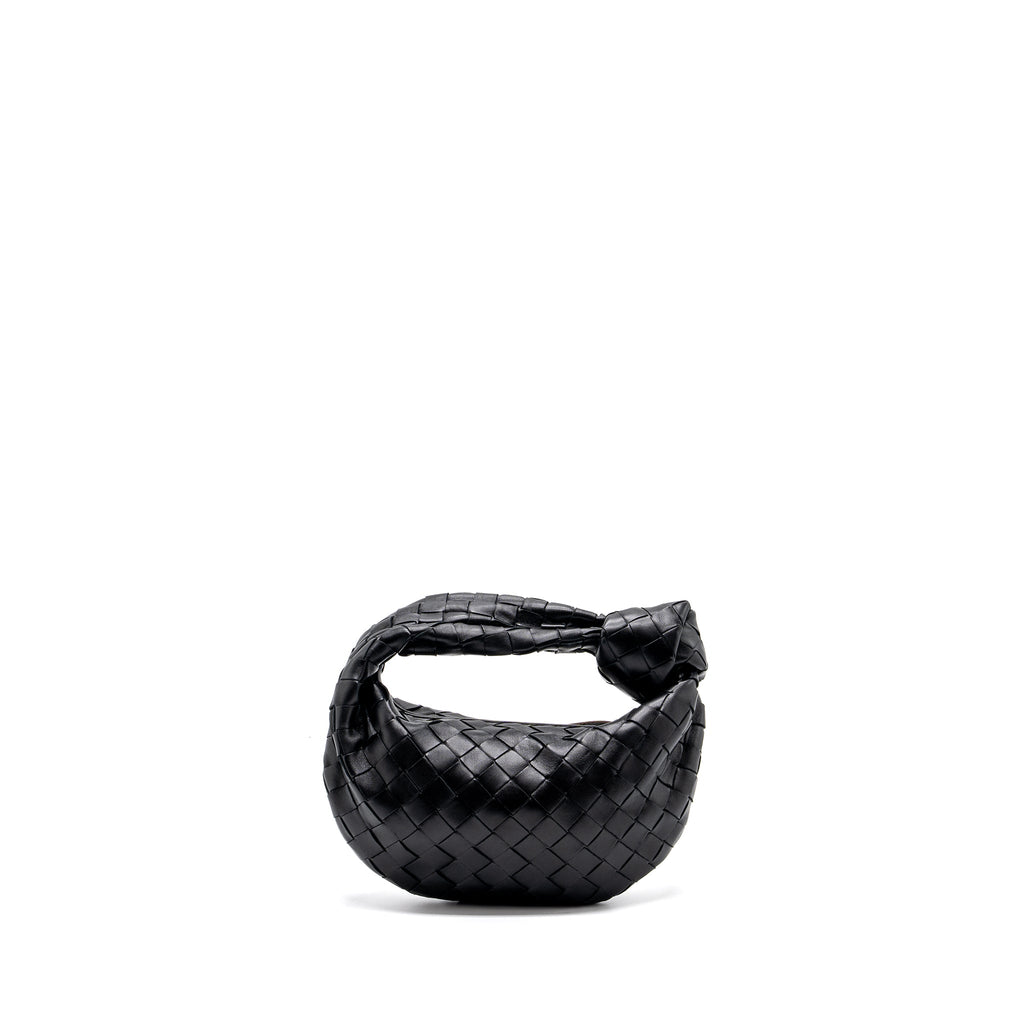 BOTTEGA VENETA MINI JODIE LAMBSKIN BLACK SHW