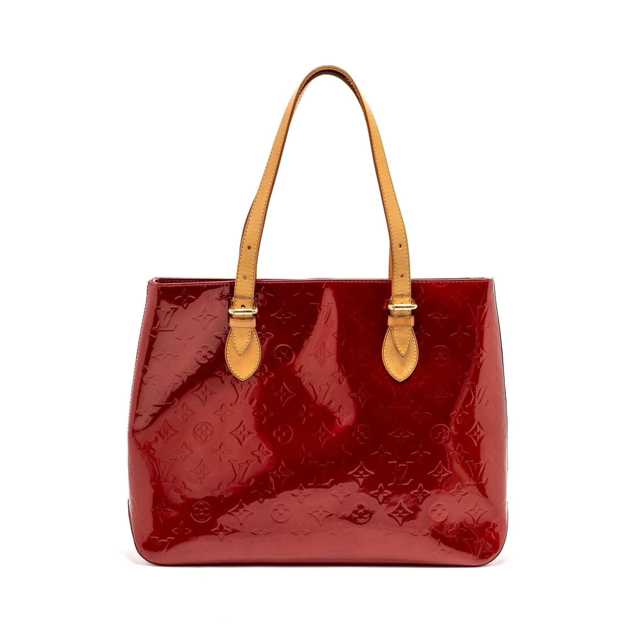 LOUIS VUITTON ZIP TOTE BAG PATENT RED GHW