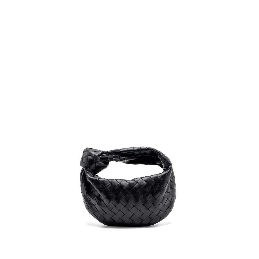BOTTEGA VENETA MINI JODIE LAMBSKIN BLACK SHW