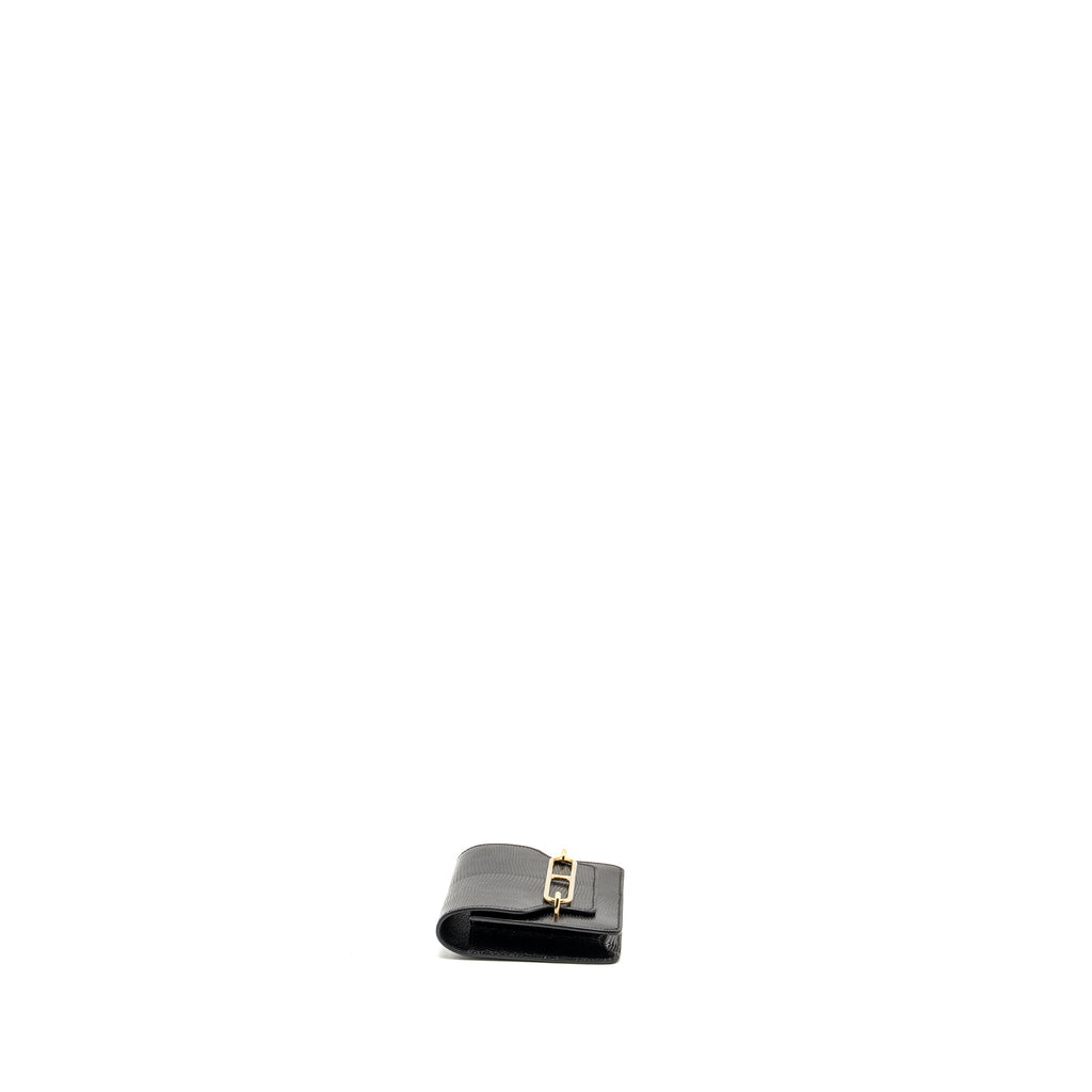 HERMES ROULIS SLIM LIZARD BLACK GHW