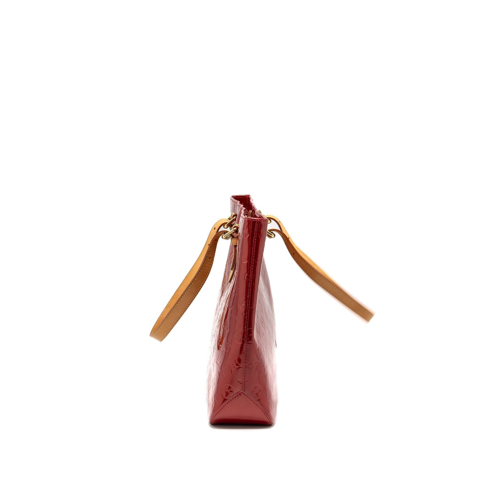 LOUIS VUITTON ZIP TOTE BAG PATENT RED GHW