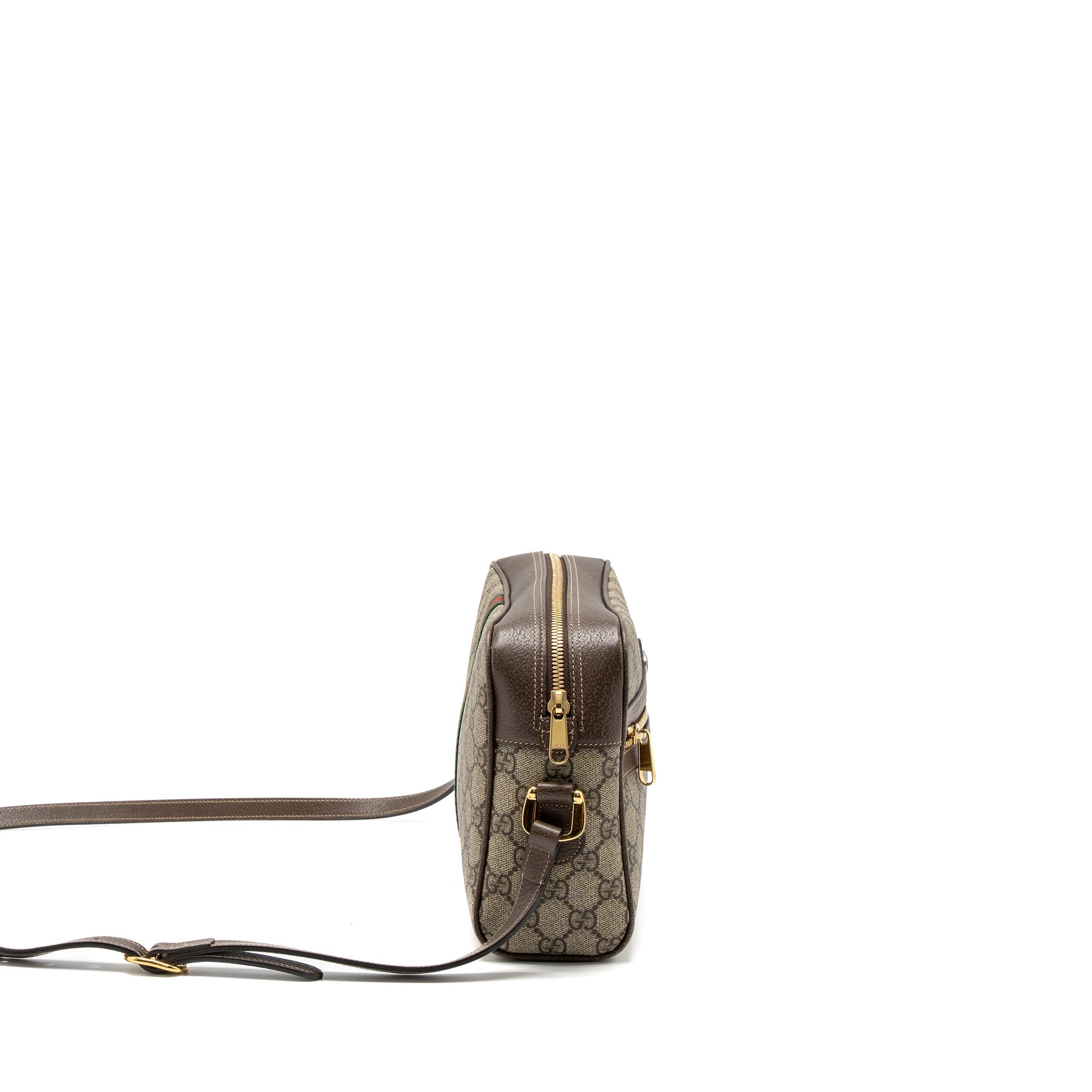 GUCCI OPHIDIA SHOULDER BAG GG SUPREME CANVAS GHW