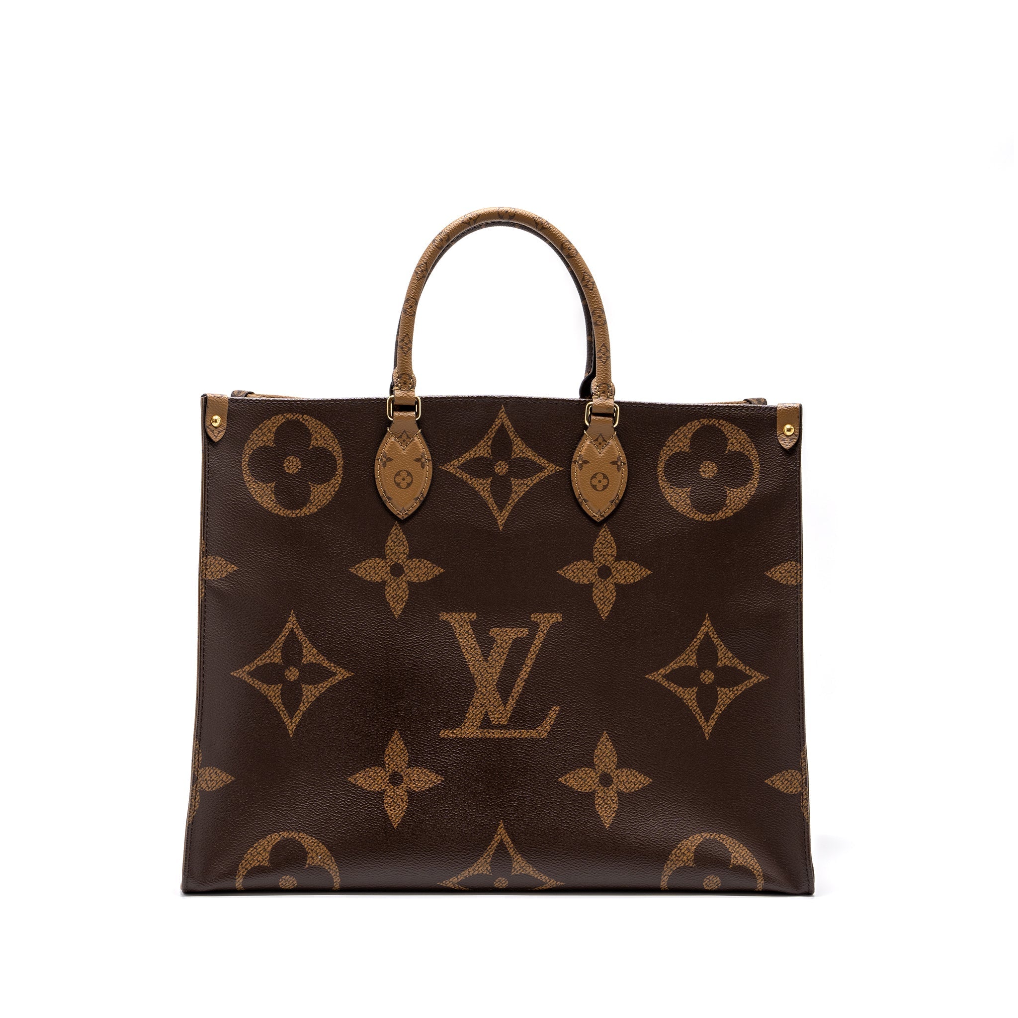 LOUIS VUITTON ONTHEGO GM MONOGRAM REVERSE CANVAS GHW