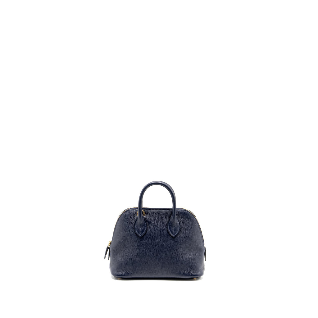 HERMES MINI BOLIDE EVERCOLOR BLUE NUIT GHW