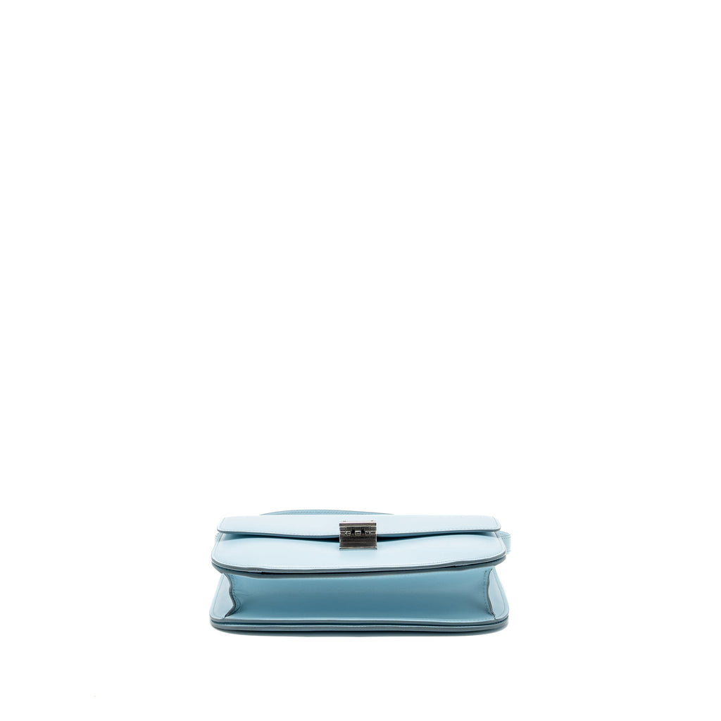 CELINE MEDIUM CLASSIC BOX BAG CALFSKIN LIGHT BLUE SHW