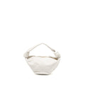 BOTTEGA VENETA MINI DOUBLE KNOT BAG CALFSKIN WHITE GHW
