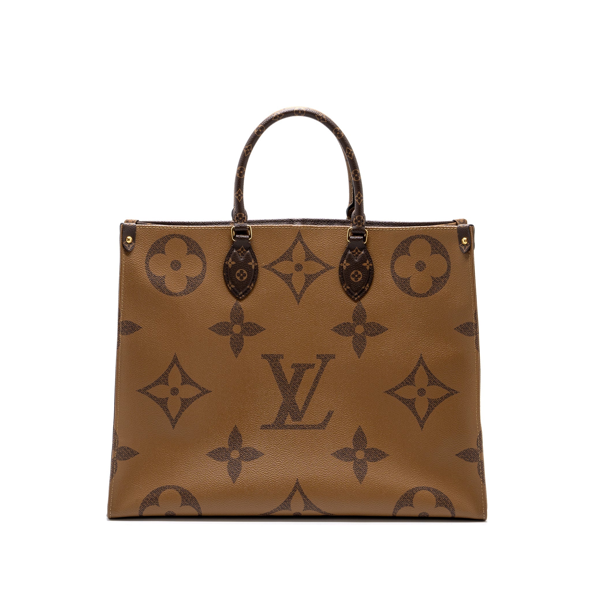 LOUIS VUITTON ONTHEGO GM MONOGRAM REVERSE CANVAS GHW