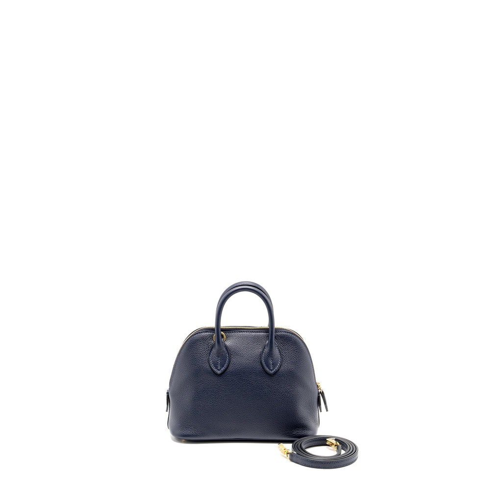 HERMES MINI BOLIDE EVERCOLOR BLUE NUIT GHW