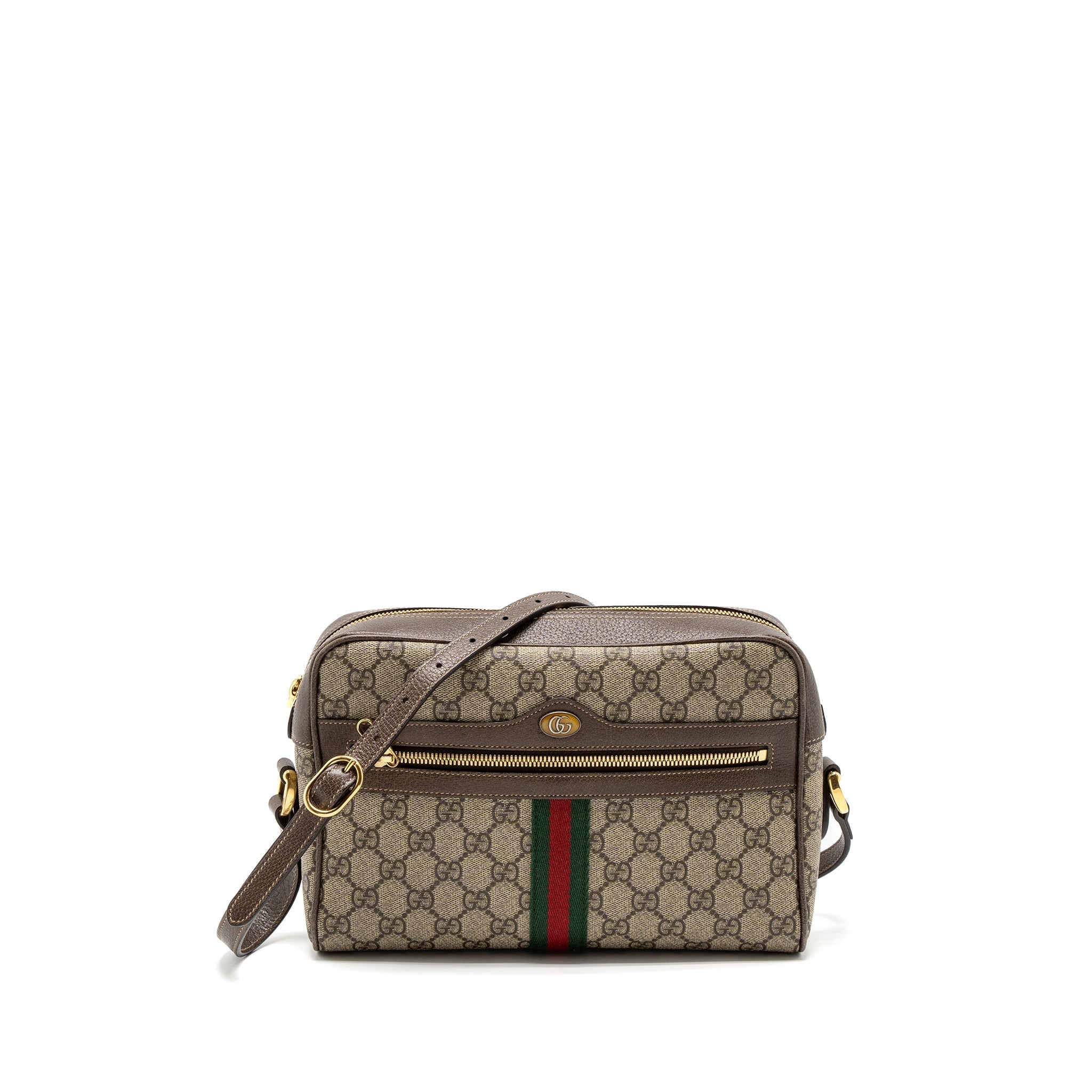 GUCCI OPHIDIA SHOULDER BAG GG SUPREME CANVAS GHW