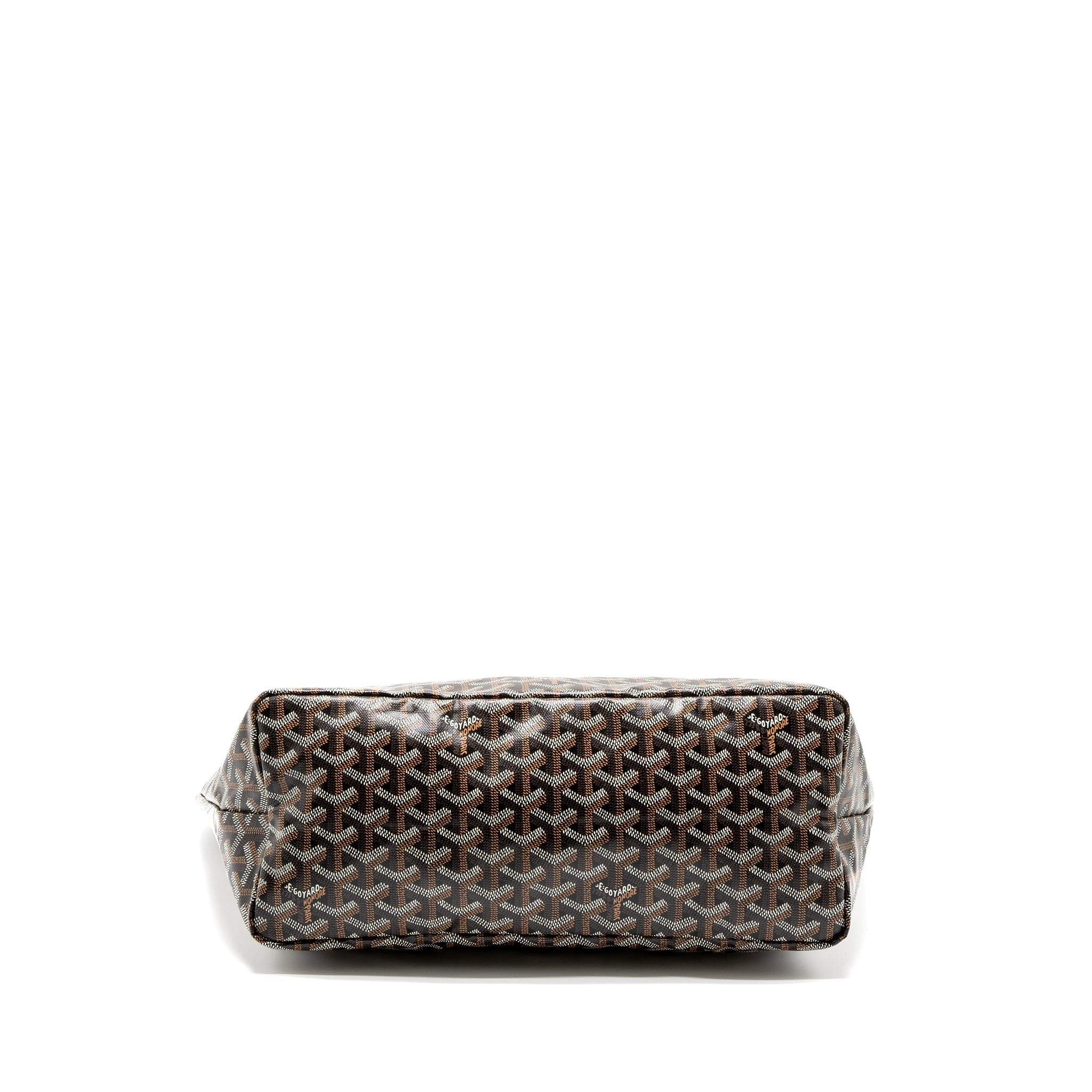 GOYARD SAINT LOUIS PM TOTE BAG GOYARDINE CANVAS BLACK/MULTICOLOUR