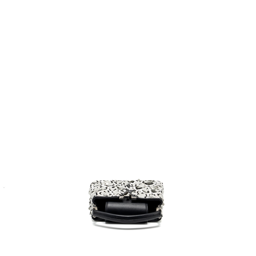 LOUIS VUITTON CAPUCINES MINI LIMITED EDITION SUQUIN / LEATHER MULTICOLOUR BLACK SHW