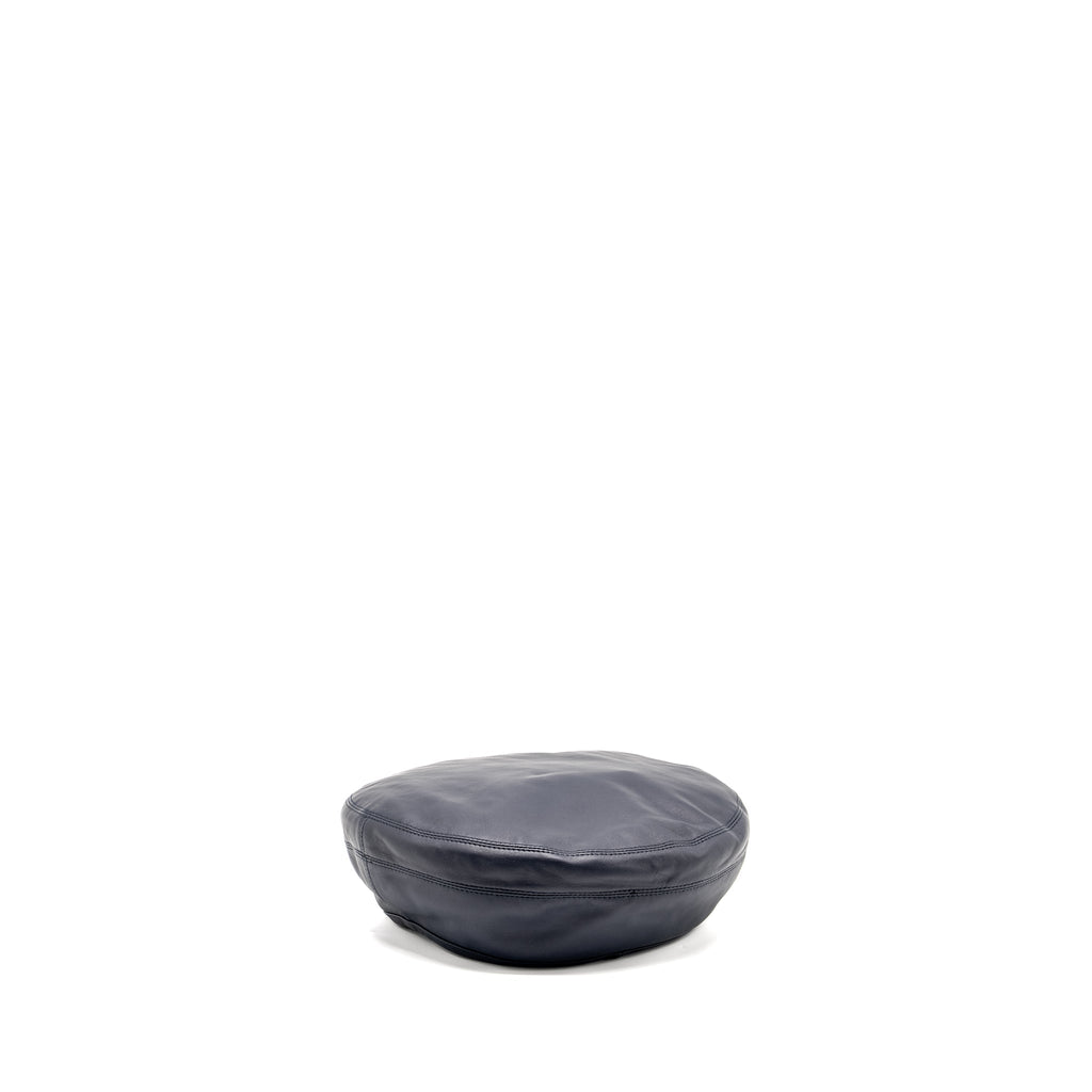 HERMES SIZE 59 SAINT HONORE BERET LAMBSKIN MARINE
