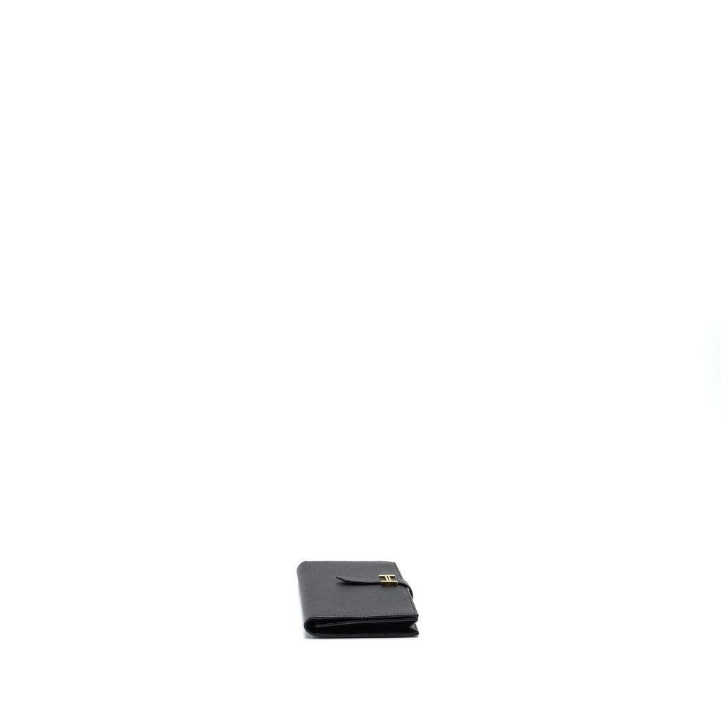 HERMES BEARN LONG WALLET EPSOM BLACK GHW