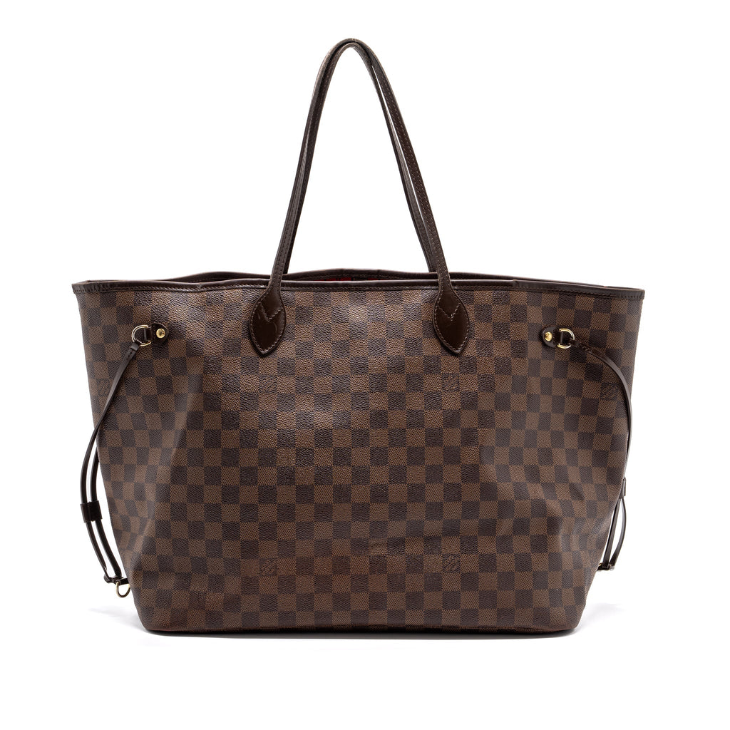 LOUIS VUITTON NEVERFULL DAMIER EBENE GM GHW