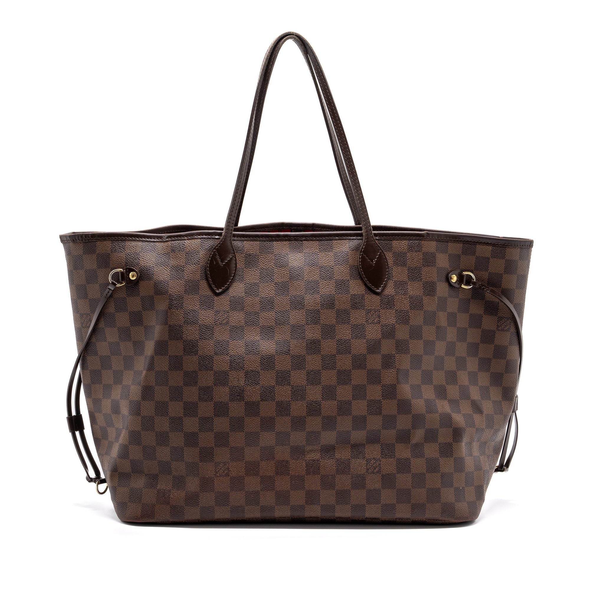 LOUIS VUITTON NEVERFULL DAMIER EBENE GM GHW
