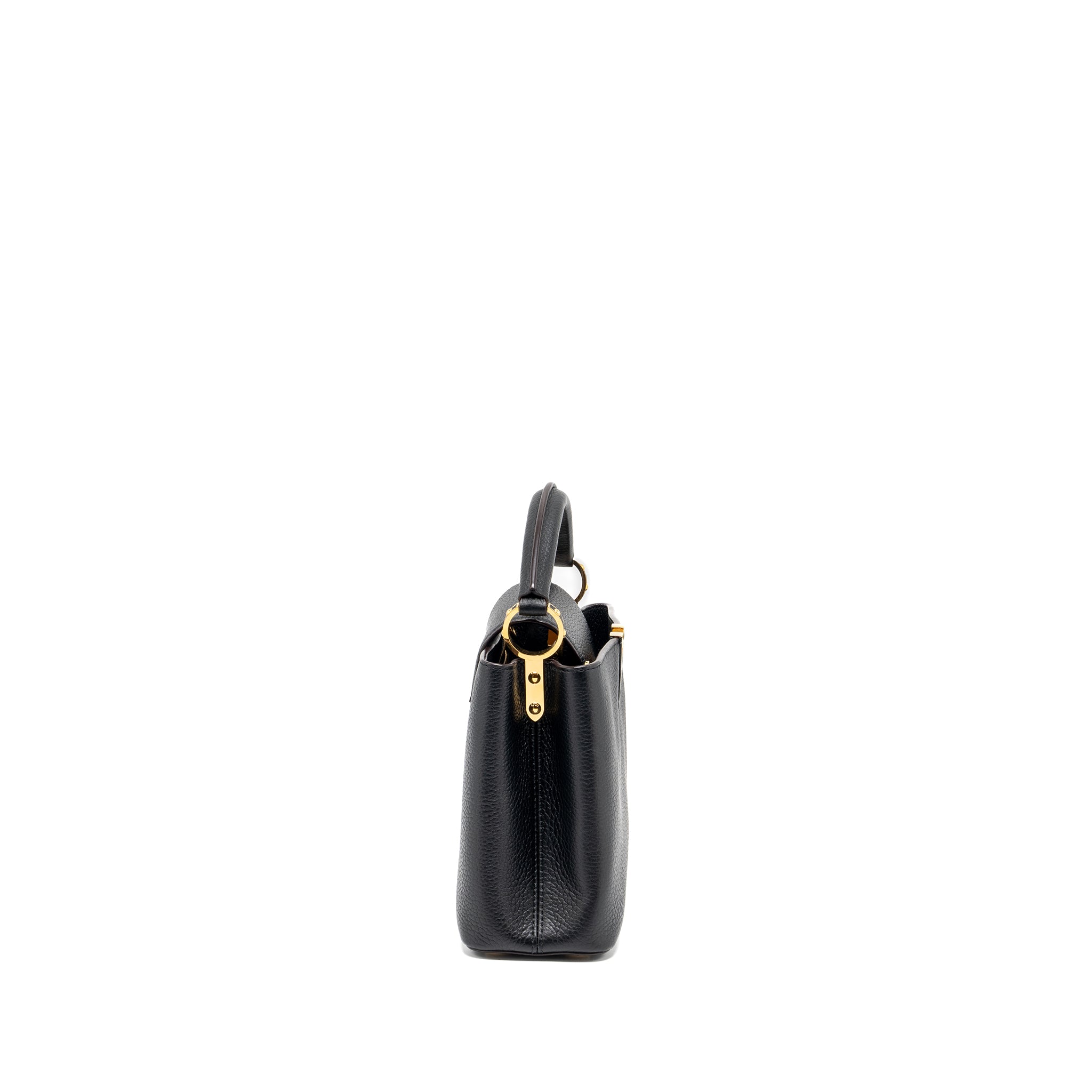 LOUIS VUITTON CAPUCINES BB TAURILLON CALFSKIN BLACK GHW