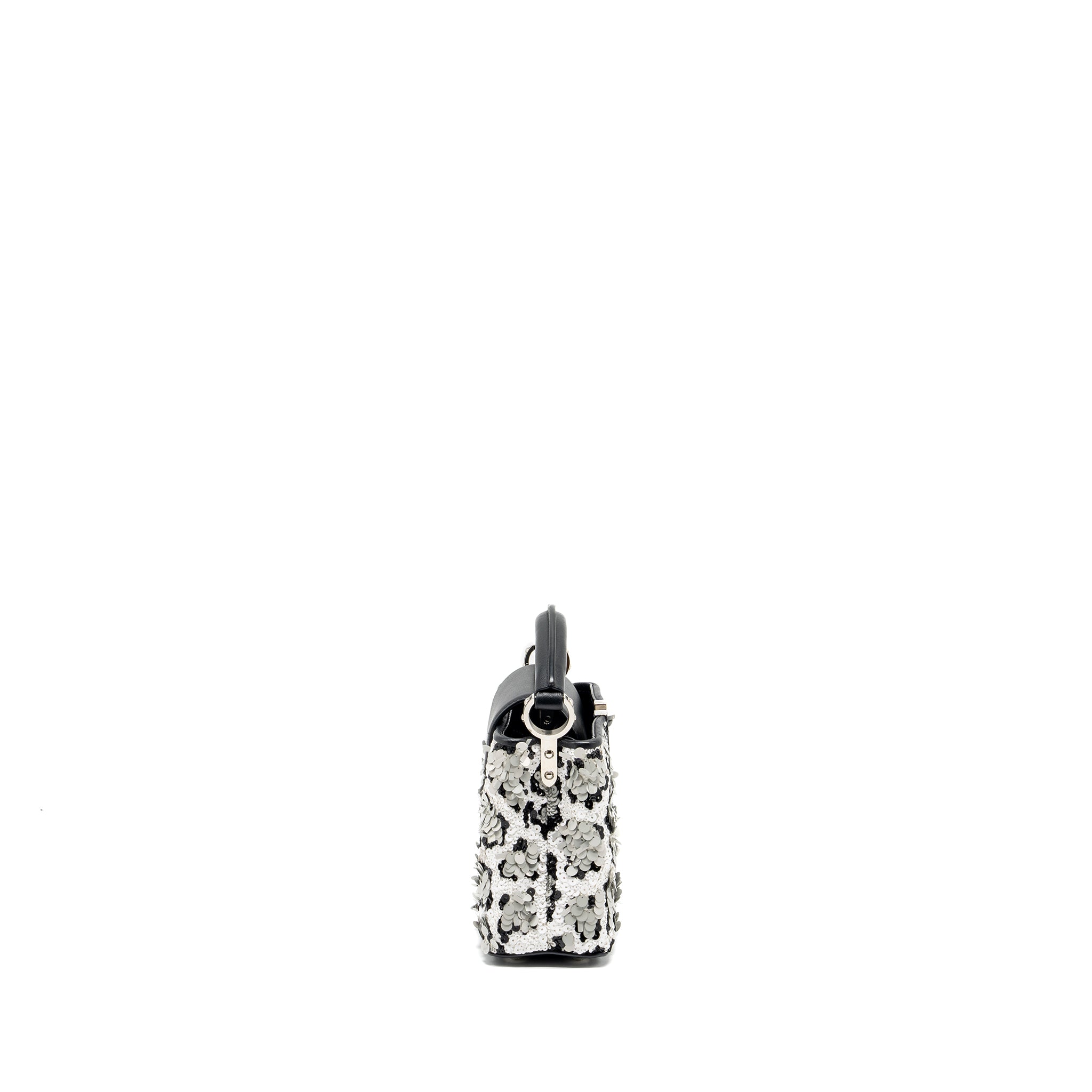 LOUIS VUITTON CAPUCINES MINI LIMITED EDITION SUQUIN / LEATHER MULTICOLOUR BLACK SHW