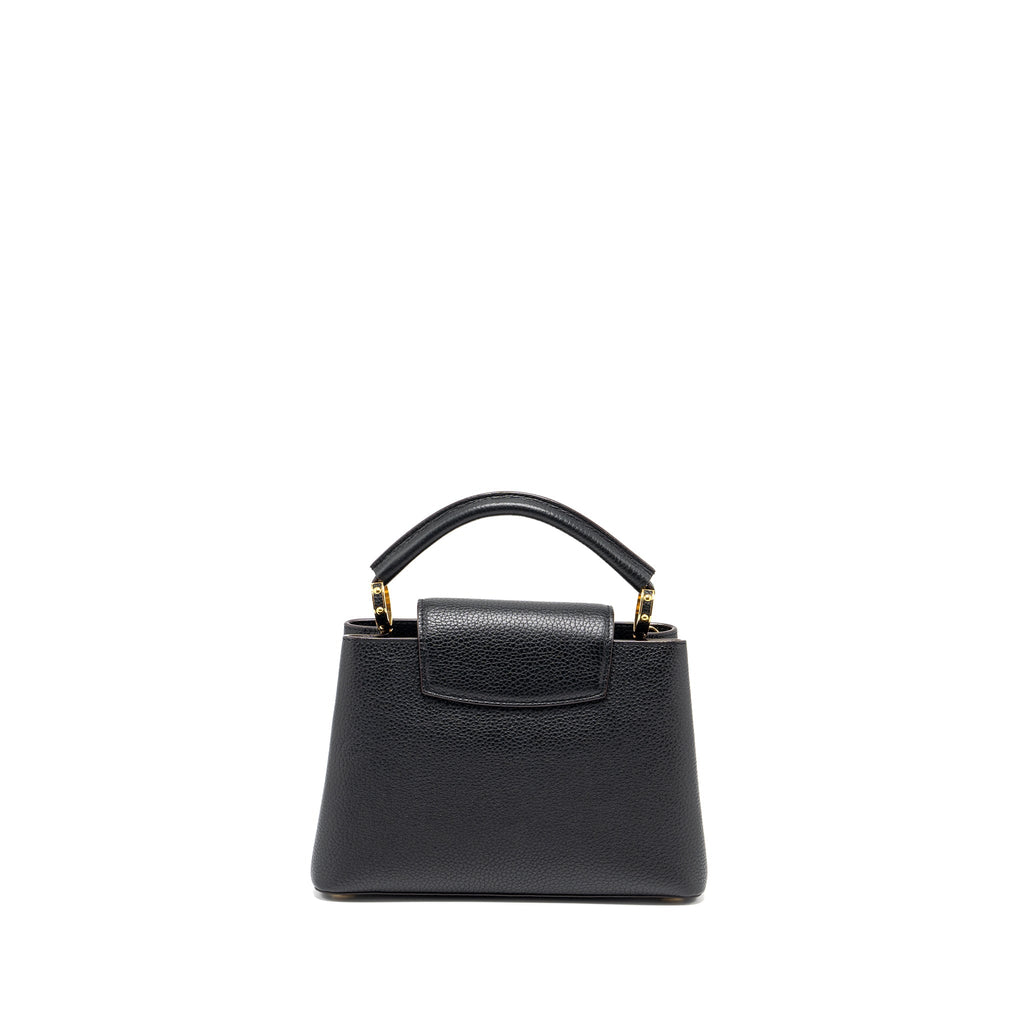LOUIS VUITTON CAPUCINES BB TAURILLON CALFSKIN BLACK GHW