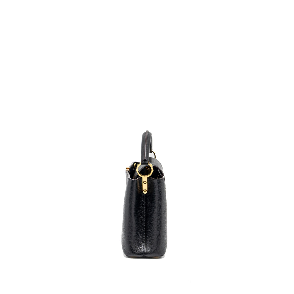 LOUIS VUITTON CAPUCINES BB TAURILLON CALFSKIN BLACK GHW