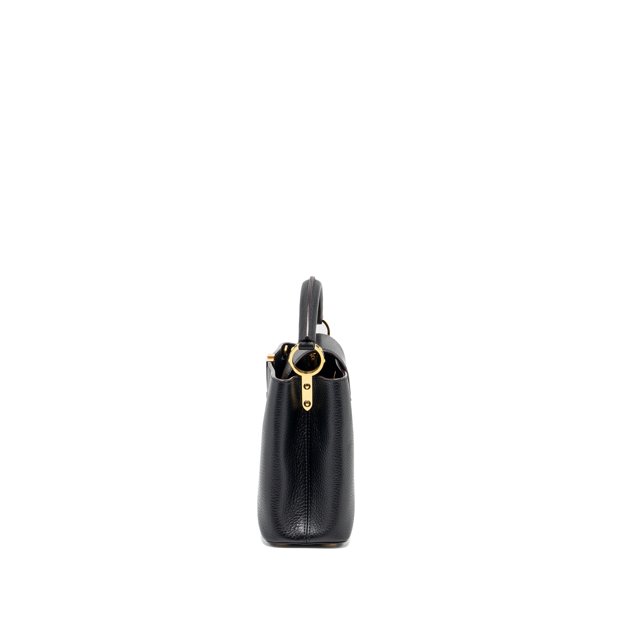 LOUIS VUITTON CAPUCINES BB TAURILLON CALFSKIN BLACK GHW