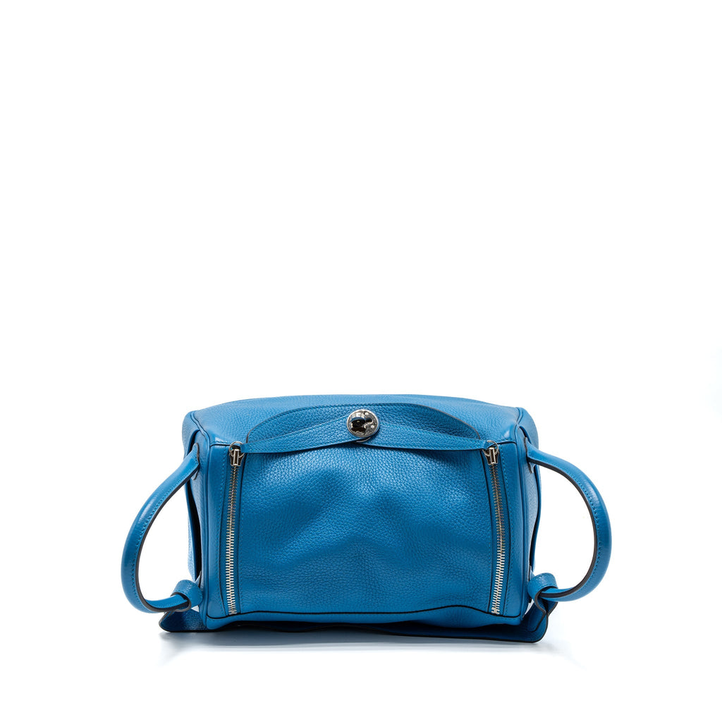 HERMES LINDY 30 CLEMENCE BLUE ZANZIBAR/MALACHITE SHW