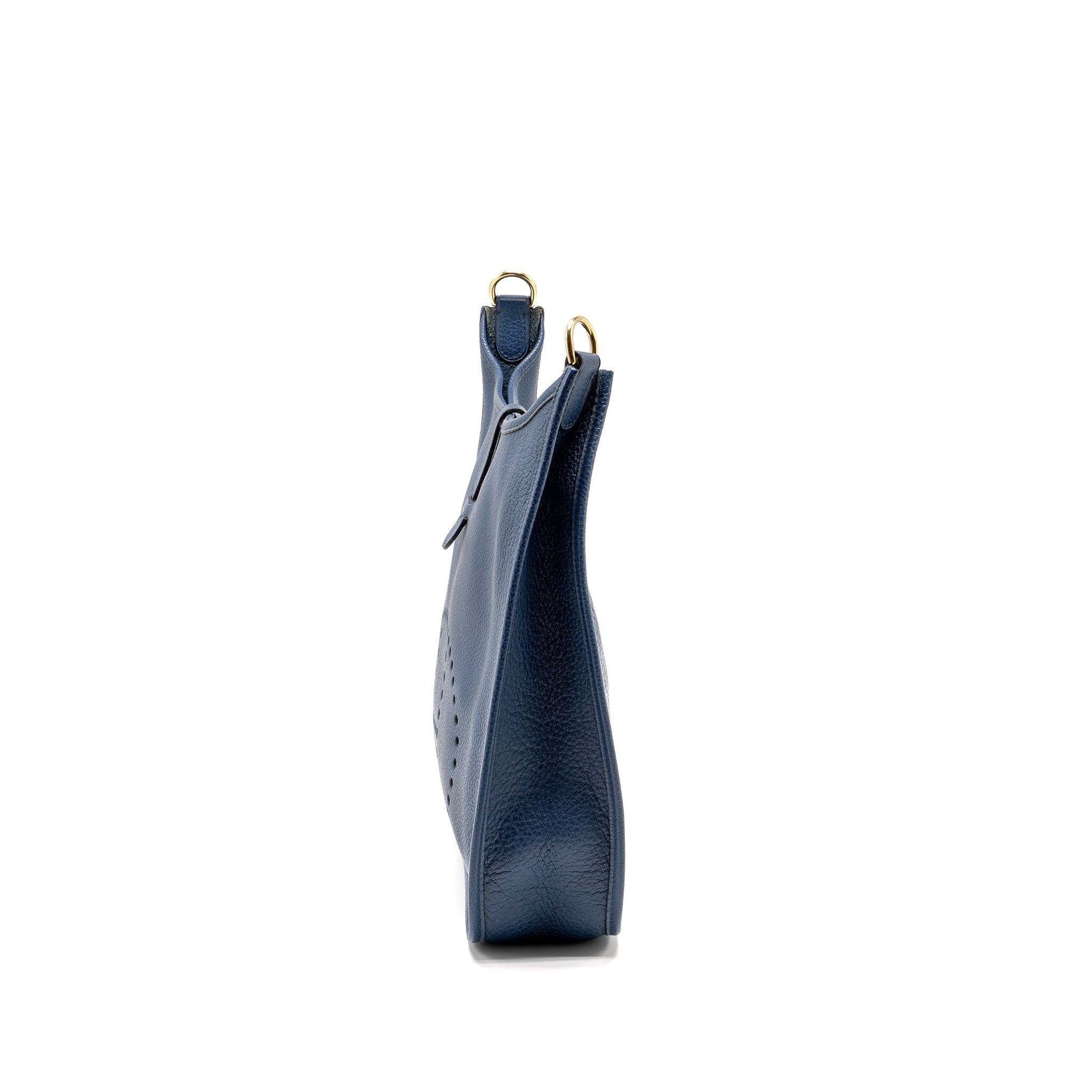 HERMES EVELYNE 33 LEATHER BLUE GHW