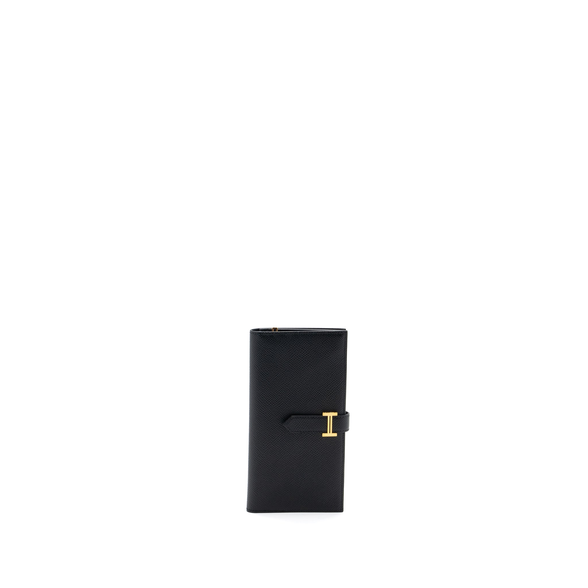 HERMES BEARN LONG WALLET EPSOM BLACK GHW