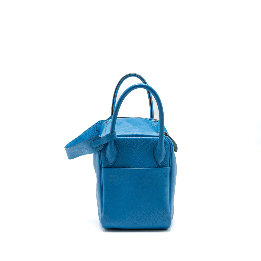 HERMES LINDY 30 CLEMENCE BLUE ZANZIBAR/MALACHITE SHW