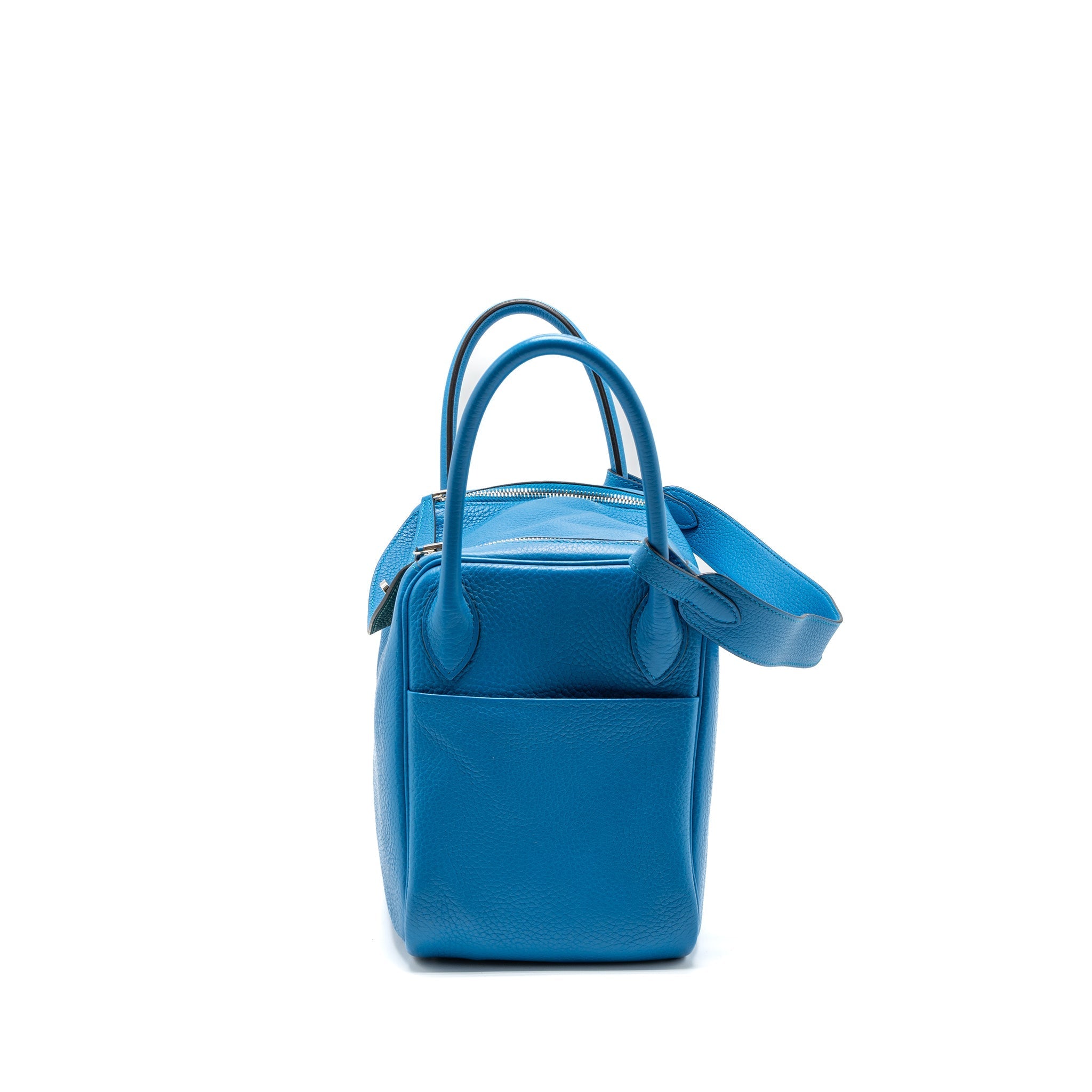 HERMES LINDY 30 CLEMENCE BLUE ZANZIBAR/MALACHITE SHW