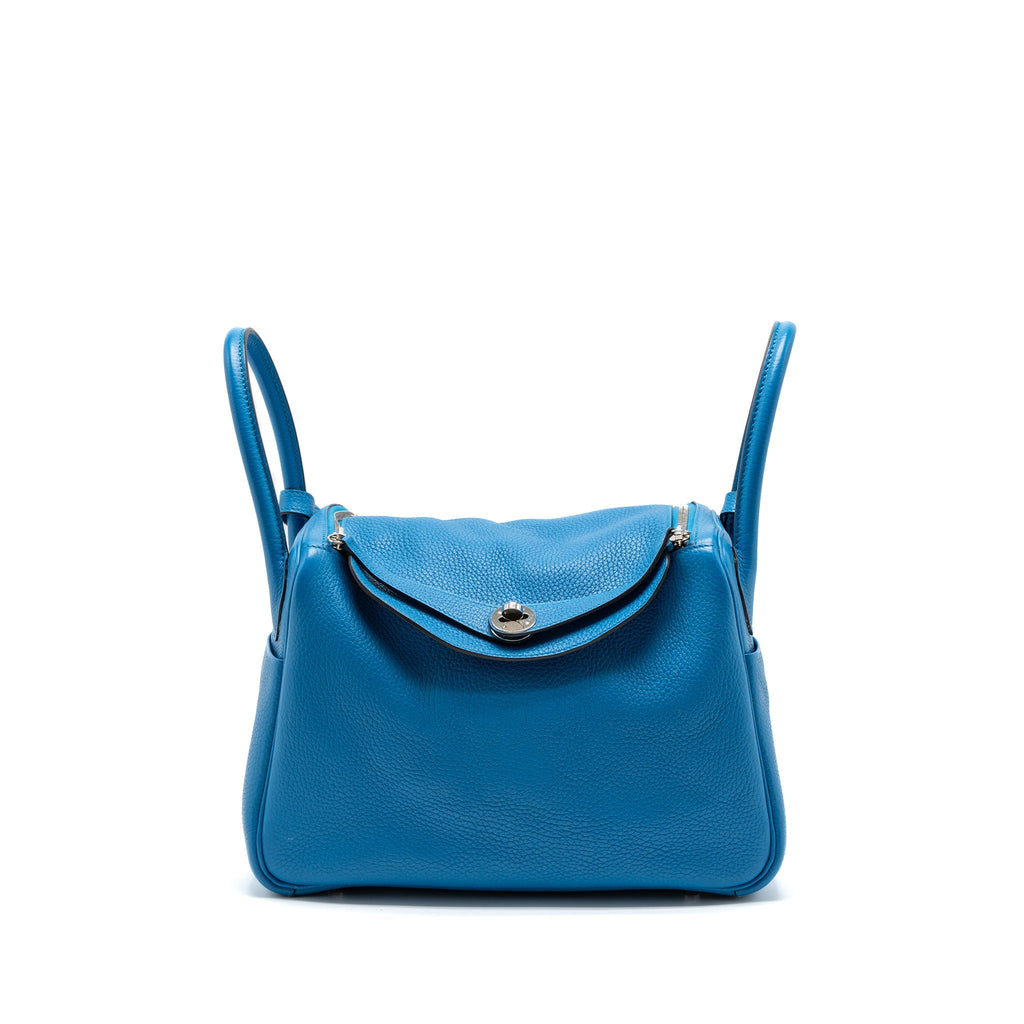 HERMES LINDY 30 CLEMENCE BLUE ZANZIBAR/MALACHITE SHW