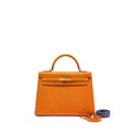 HERMES KELLY 32 EPSOM ORANGE GHW