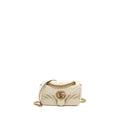GUCCI MINI MARMONT BAG CALFSKIN WHITE GHW