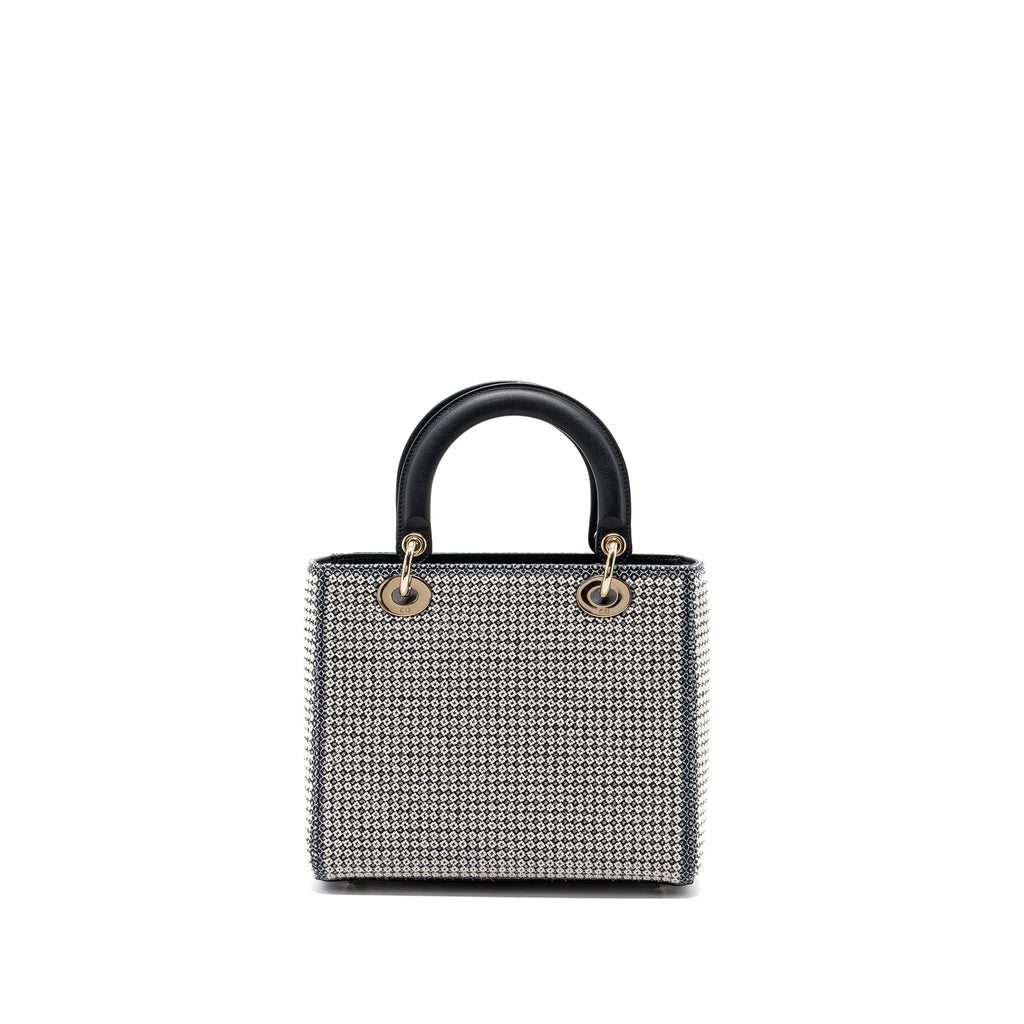 DIOR MEDIUM LADY DIOR LA FORCE LIMITED EDITION CALFSKIN/FABRIC MULTICOLOUR LGHW