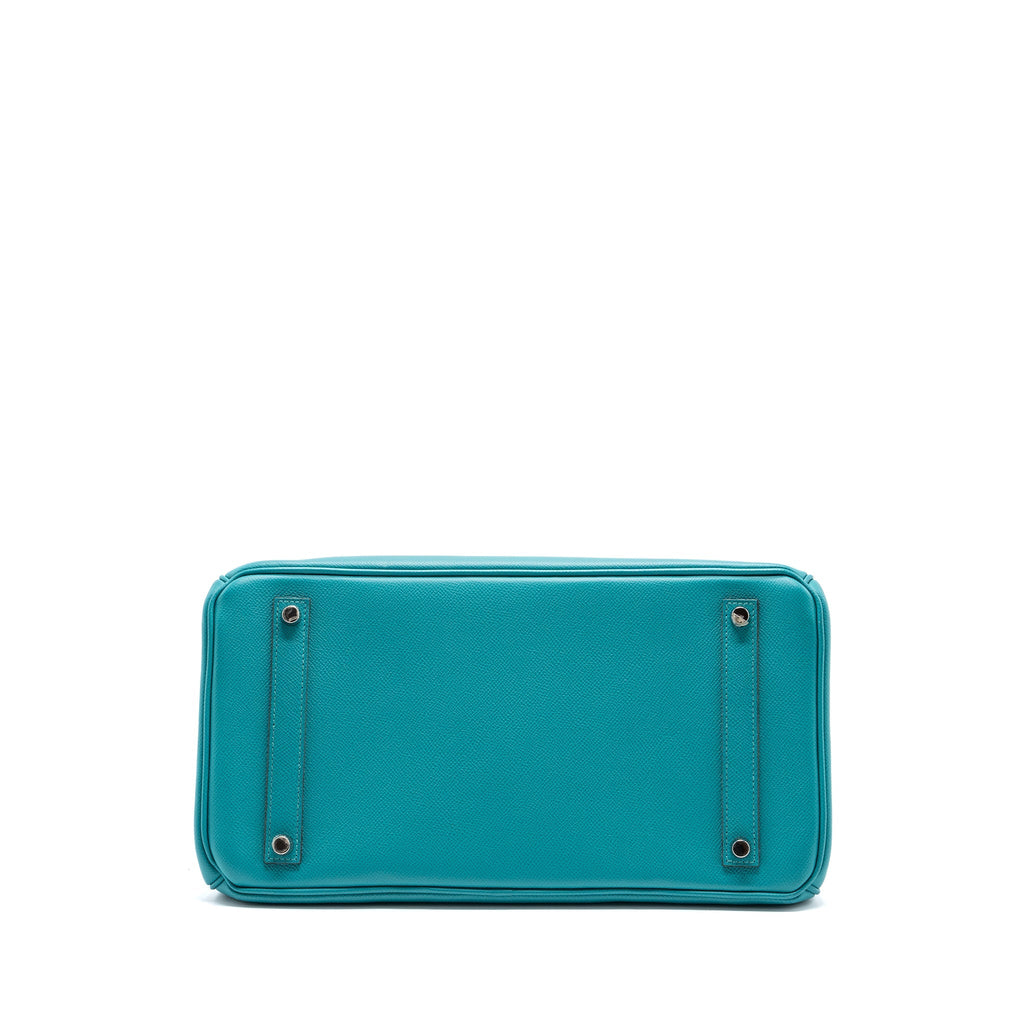 HERMES BIRKIN 35 EPSOM BLUE PAON SHW