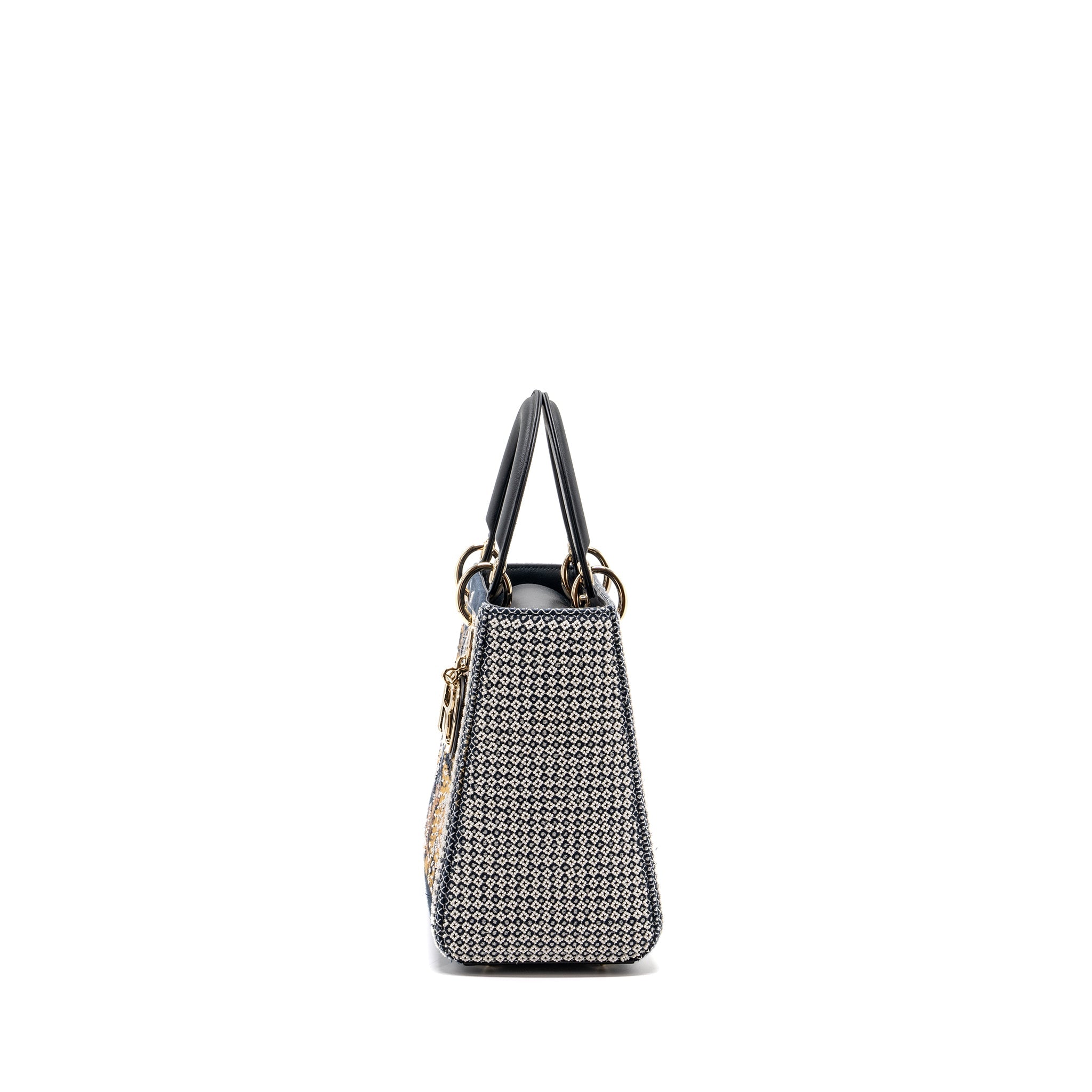 DIOR MEDIUM LADY DIOR LA FORCE LIMITED EDITION CALFSKIN/FABRIC MULTICOLOUR LGHW