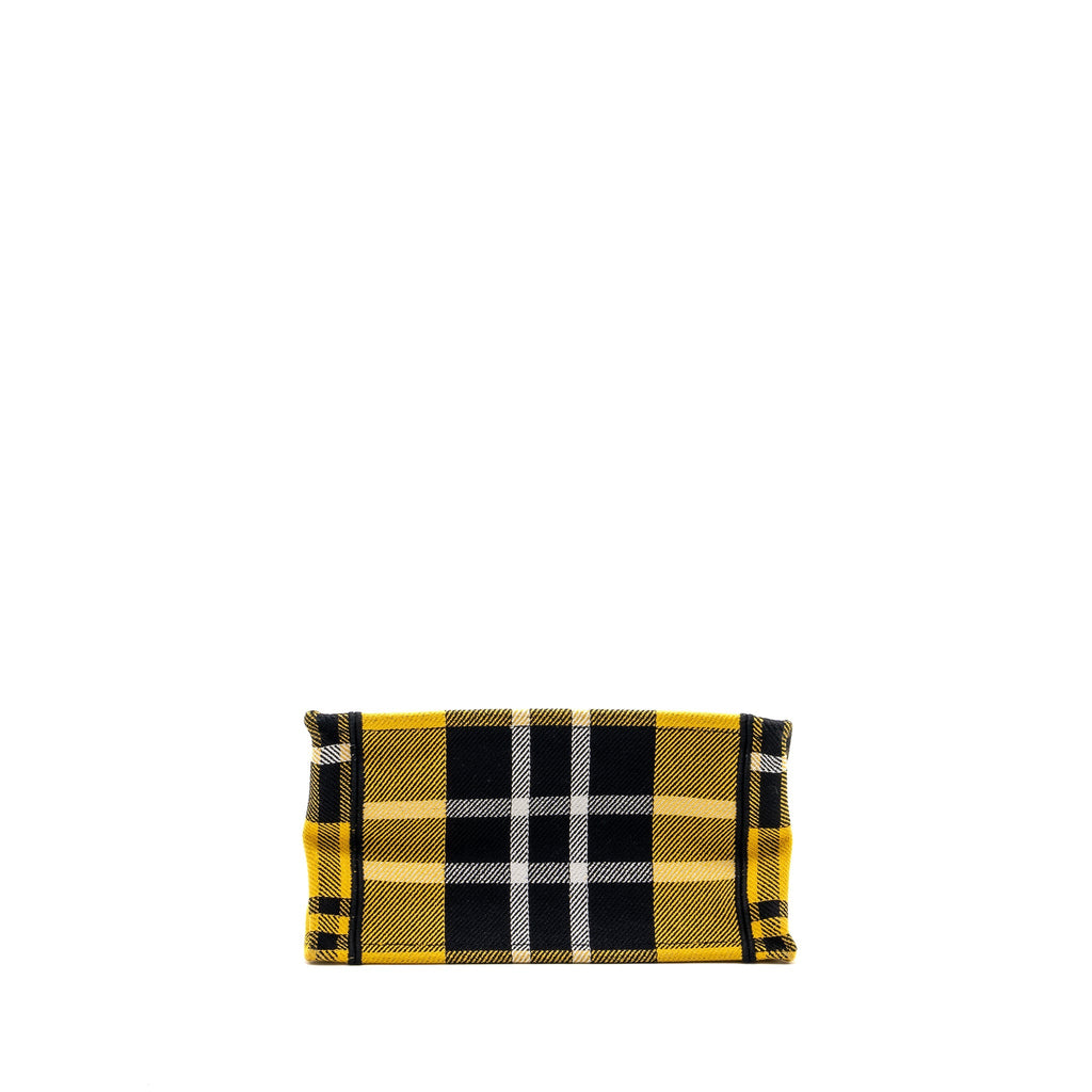 DIOR SMALL BOOK TOTE CANVAS YELLOW / BLACK