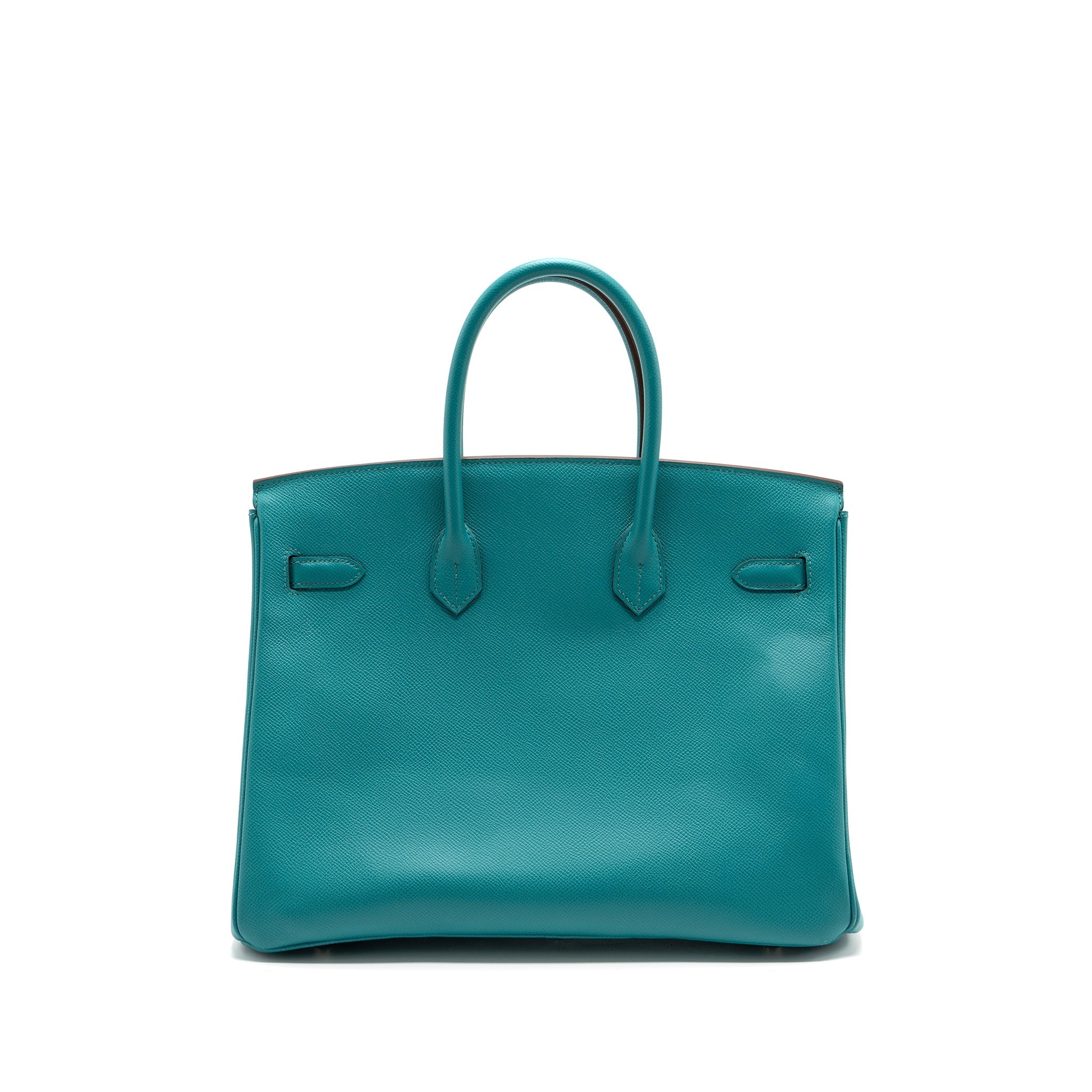 HERMES BIRKIN 35 EPSOM BLUE PAON SHW