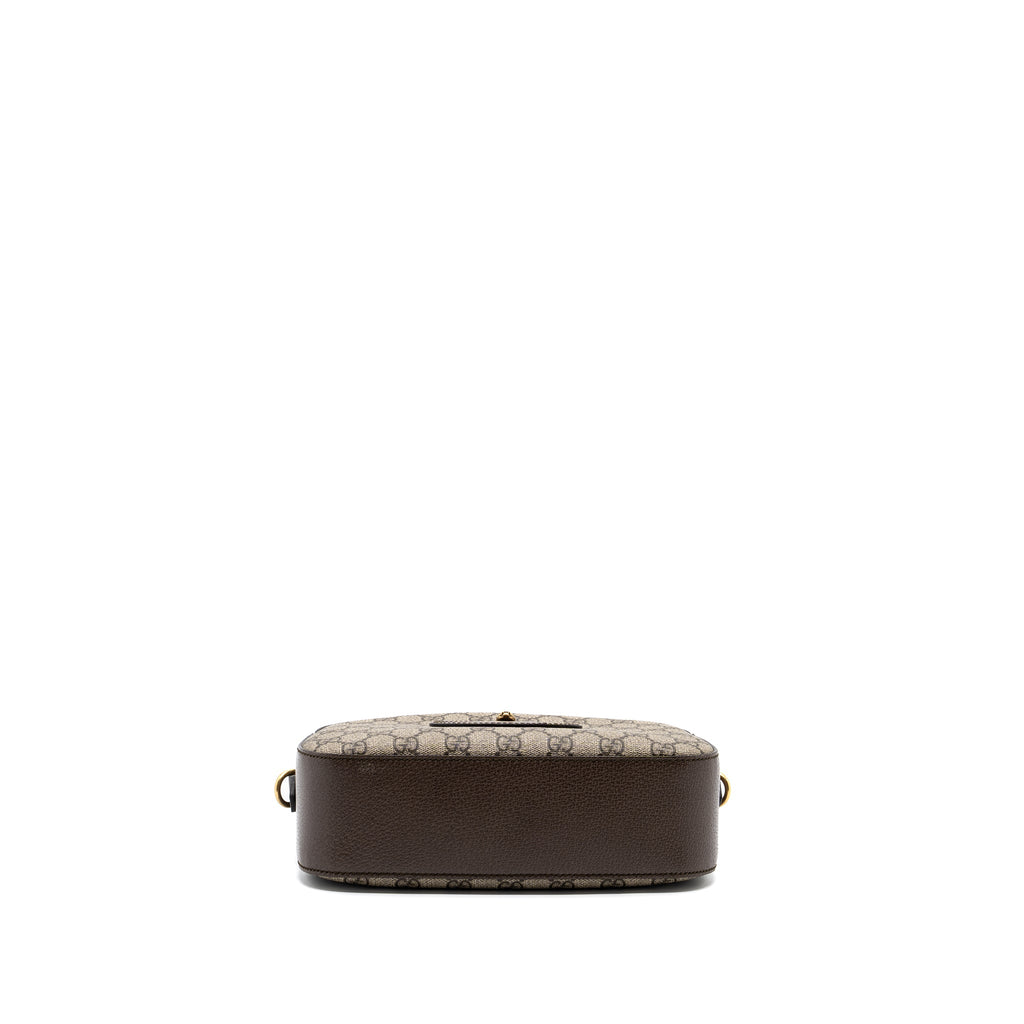 GUCCI CAMERA BAG GG SUPREME CANVAS BROWN/ MULTICOLOUR GHW