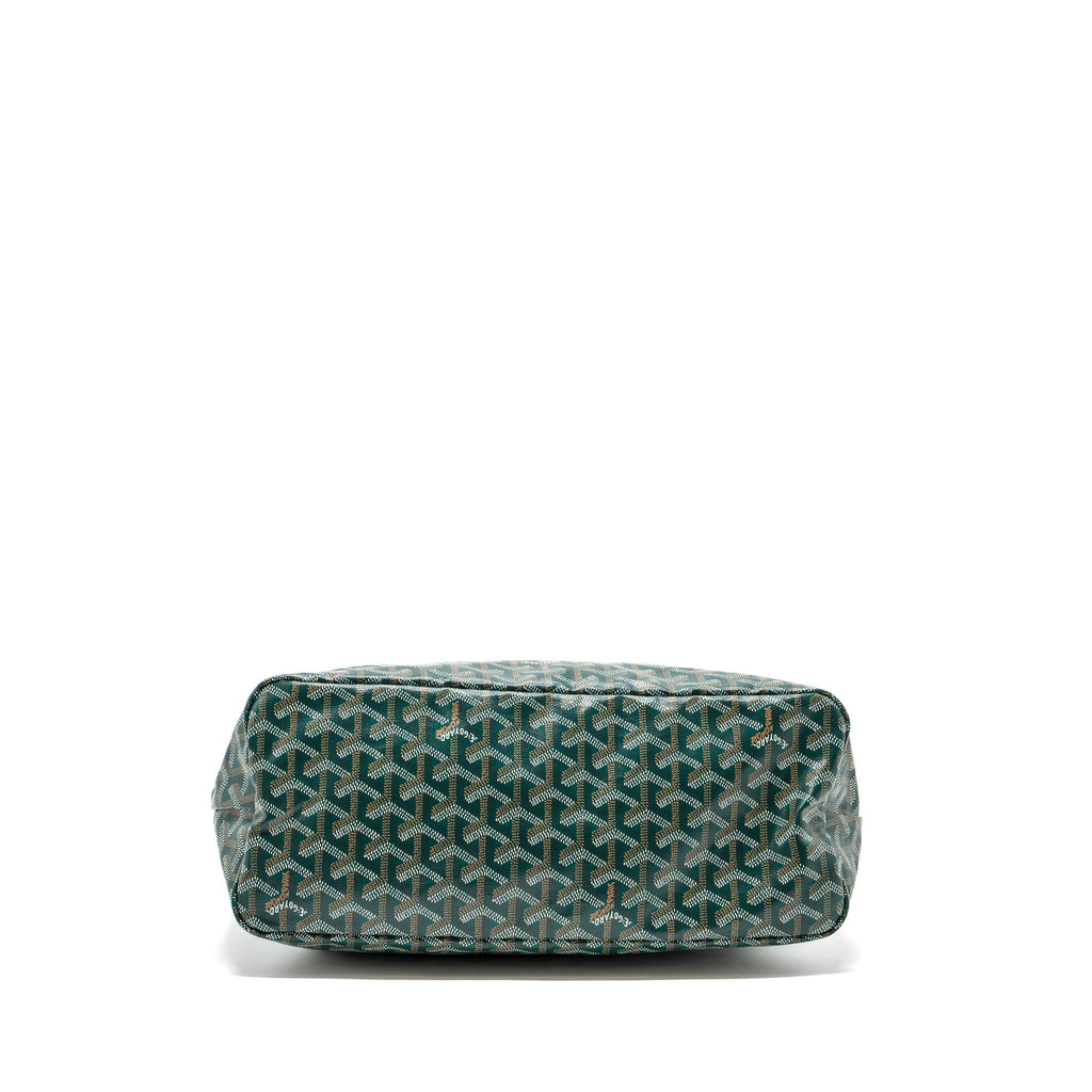 GOYARD BOHEME HOBO BAG GOYARD LINE CANVAS / CALFSKIN GREEN SHW