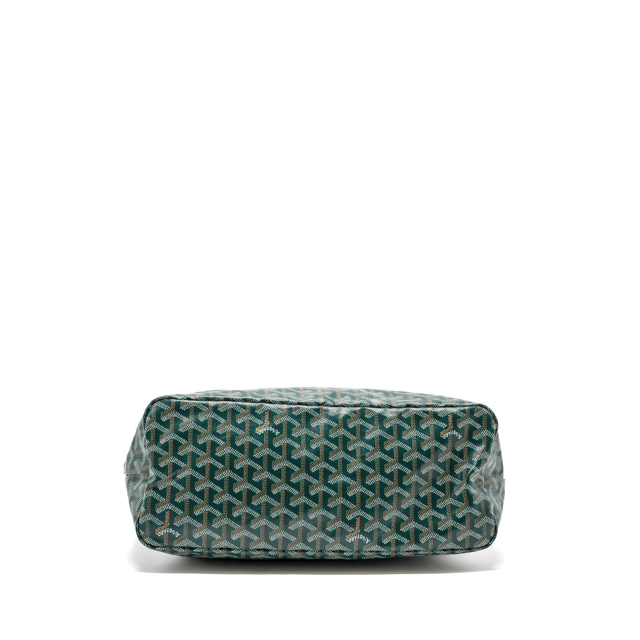GOYARD BOHEME HOBO BAG GOYARD LINE CANVAS / CALFSKIN GREEN SHW
