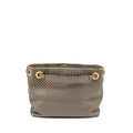 BOTTEGA VENETA TOTE BAG LAMBSKIN GREY GHW
