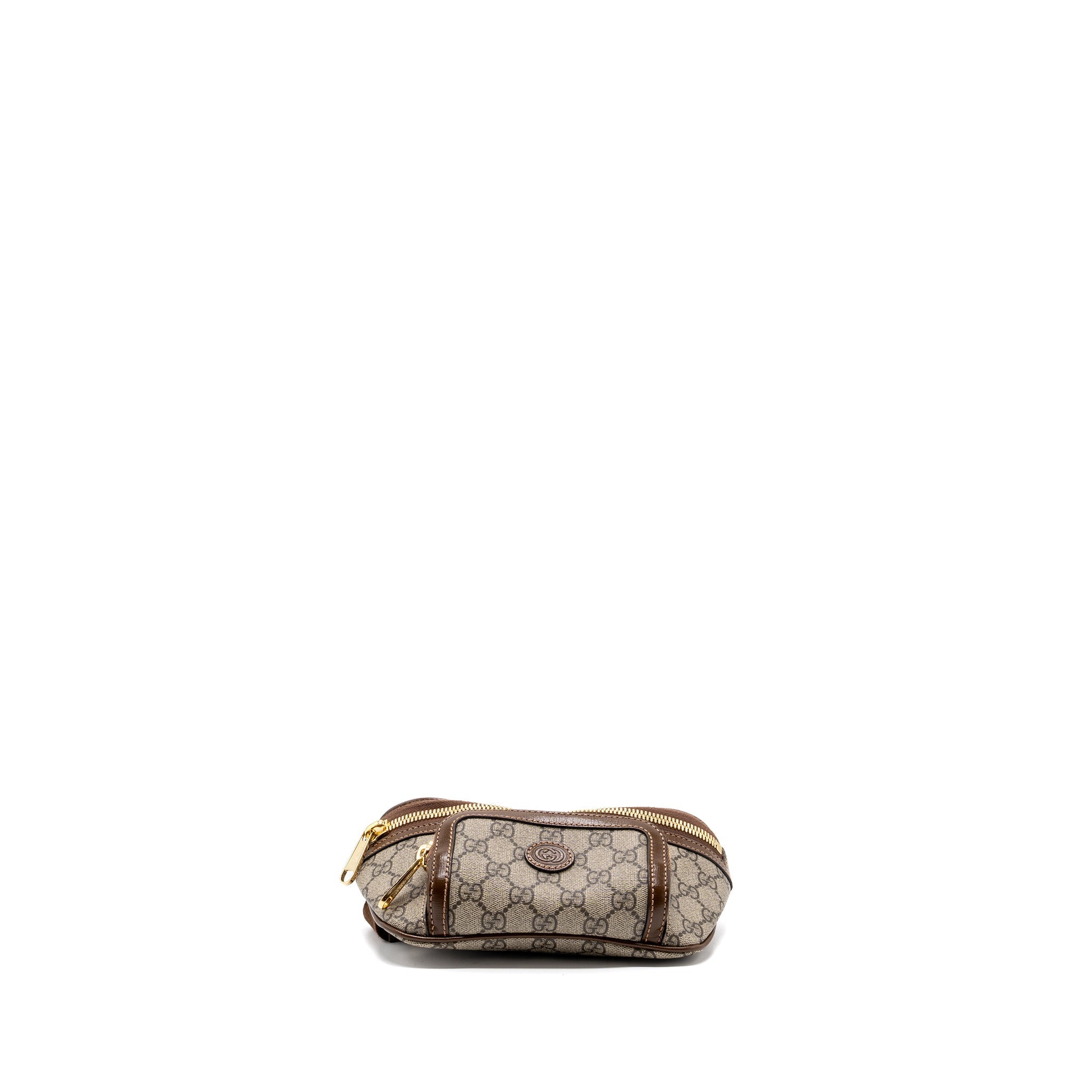 GUCCI BELT BAG INTERLOCKING GG SUPREME CANVAS GHW