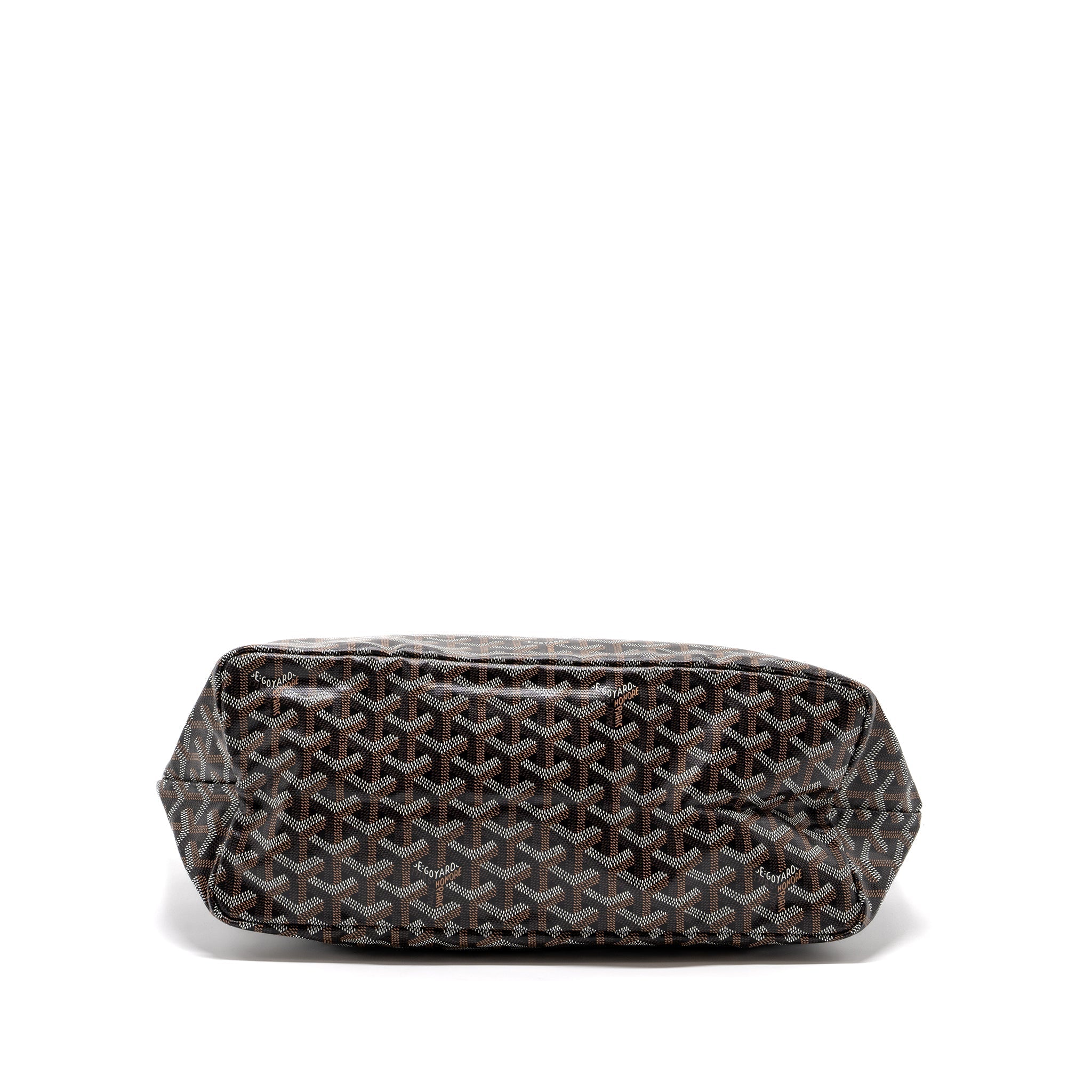 GOYARD SAINT LOUIS PM TOTE BAG GOYARD LINE CANVAS BLACK SHW