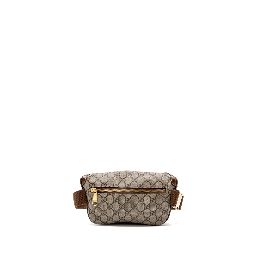 GUCCI BELT BAG INTERLOCKING GG SUPREME CANVAS GHW