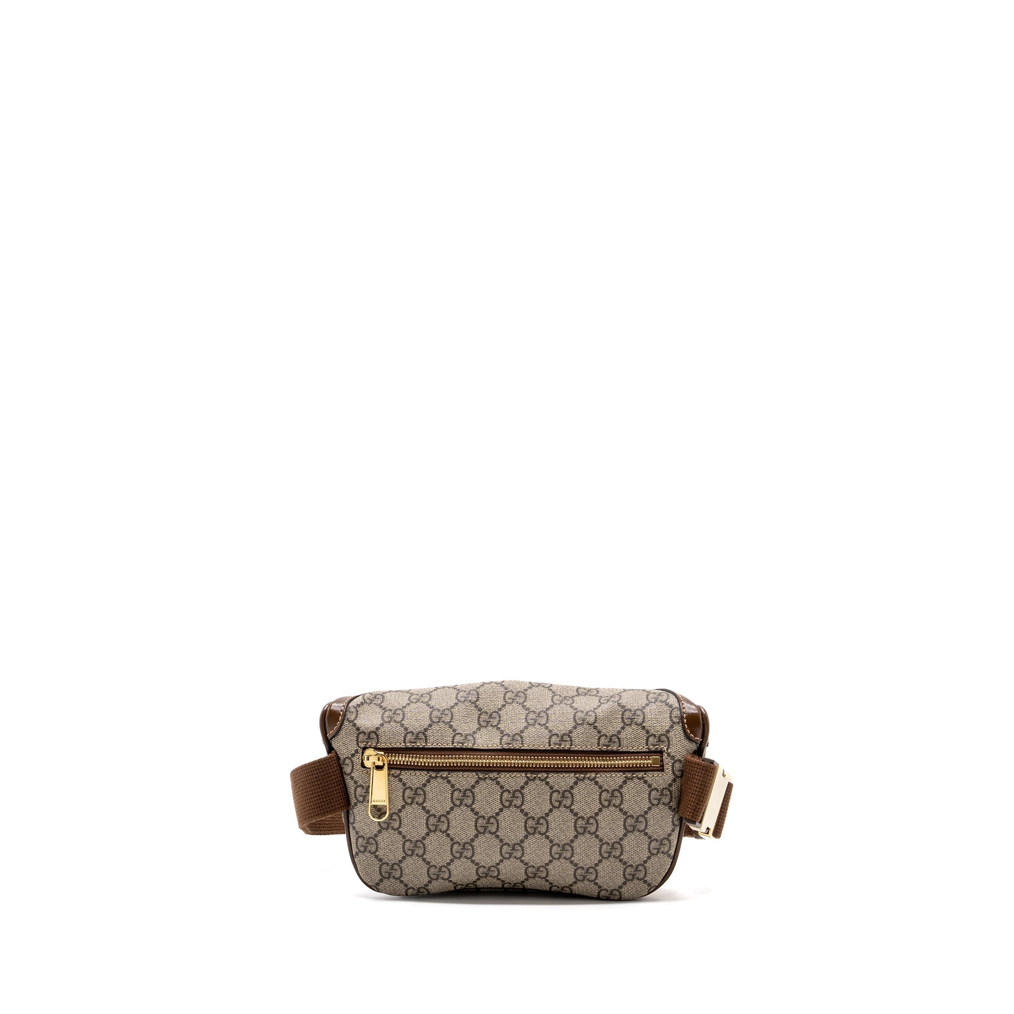 GUCCI BELT BAG INTERLOCKING GG SUPREME CANVAS GHW